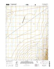 West of Austin Nevada Current topographic map, 1:24000 scale, 7.5 X 7.5 Minute, Year 2014