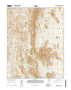 Wheatgrass Spring Nevada Current topographic map, 1:24000 scale, 7.5 X 7.5 Minute, Year 2014