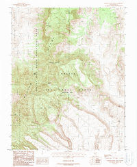 Wheelbarrow Peak Nevada Historical topographic map, 1:24000 scale, 7.5 X 7.5 Minute, Year 1988