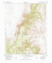 Wheelbarrow Peak Nevada Historical topographic map, 1:62500 scale, 15 X 15 Minute, Year 1952