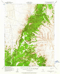 Wheelbarrow Peak Nevada Historical topographic map, 1:62500 scale, 15 X 15 Minute, Year 1952