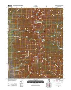 Wheeler Peak Nevada Historical topographic map, 1:24000 scale, 7.5 X 7.5 Minute, Year 2012