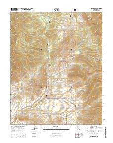 Wheeler Well Nevada Current topographic map, 1:24000 scale, 7.5 X 7.5 Minute, Year 2014