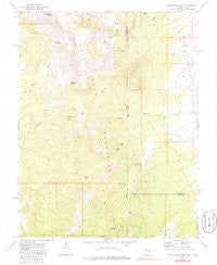 White Rock Peak Nevada Historical topographic map, 1:24000 scale, 7.5 X 7.5 Minute, Year 1972