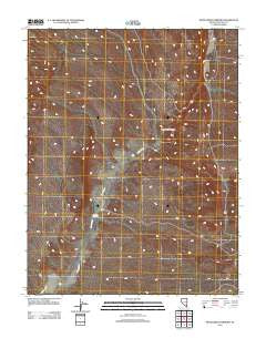 White River Narrows Nevada Historical topographic map, 1:24000 scale, 7.5 X 7.5 Minute, Year 2012