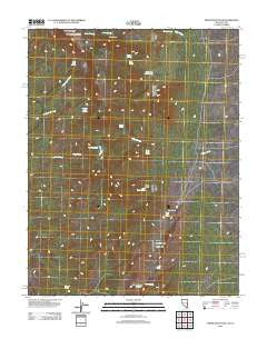 White Rock Peak Nevada Historical topographic map, 1:24000 scale, 7.5 X 7.5 Minute, Year 2012