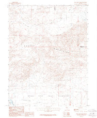 Wild Horse Basin Nevada Historical topographic map, 1:24000 scale, 7.5 X 7.5 Minute, Year 1987