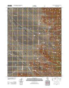 Wildcat Canyon Nevada Historical topographic map, 1:24000 scale, 7.5 X 7.5 Minute, Year 2012