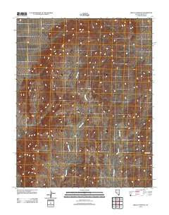 Wildcat Wash NE Nevada Historical topographic map, 1:24000 scale, 7.5 X 7.5 Minute, Year 2012