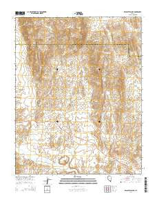 Wildcat Wash SE Nevada Current topographic map, 1:24000 scale, 7.5 X 7.5 Minute, Year 2014