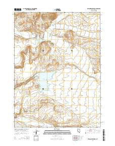 Wilson Reservoir Nevada Current topographic map, 1:24000 scale, 7.5 X 7.5 Minute, Year 2014