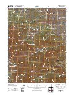 Windy Peak Nevada Historical topographic map, 1:24000 scale, 7.5 X 7.5 Minute, Year 2012