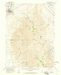Winnemucca Nevada Historical topographic map, 1:62500 scale, 15 X 15 Minute, Year 1958