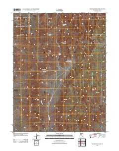 Wonder Mountain Nevada Historical topographic map, 1:24000 scale, 7.5 X 7.5 Minute, Year 2011
