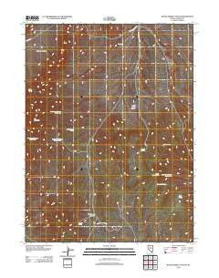 Wood Spring Canyon Nevada Historical topographic map, 1:24000 scale, 7.5 X 7.5 Minute, Year 2012