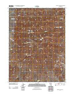 Woody Canyon Nevada Historical topographic map, 1:24000 scale, 7.5 X 7.5 Minute, Year 2011