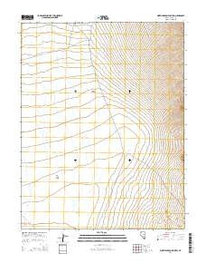 Worthington Peak SW Nevada Current topographic map, 1:24000 scale, 7.5 X 7.5 Minute, Year 2014