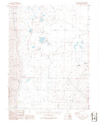 Yelland Dry Lake Nevada Historical topographic map, 1:24000 scale, 7.5 X 7.5 Minute, Year 1986