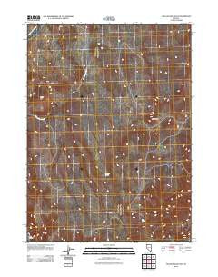Yellow Hills East Nevada Historical topographic map, 1:24000 scale, 7.5 X 7.5 Minute, Year 2011