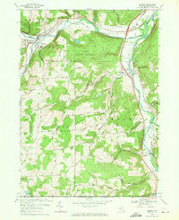 Addison New York Historical topographic map, 1:24000 scale, 7.5 X 7.5 Minute, Year 1969
