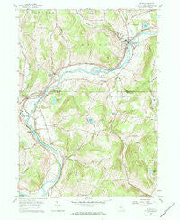 Afton New York Historical topographic map, 1:24000 scale, 7.5 X 7.5 Minute, Year 1957