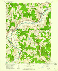 Afton New York Historical topographic map, 1:24000 scale, 7.5 X 7.5 Minute, Year 1957