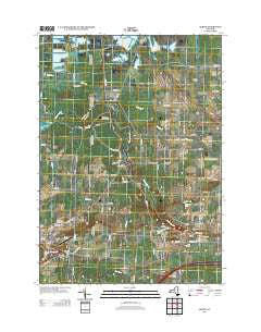 Akron New York Historical topographic map, 1:24000 scale, 7.5 X 7.5 Minute, Year 2013