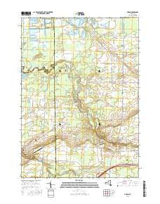 Akron New York Current topographic map, 1:24000 scale, 7.5 X 7.5 Minute, Year 2016