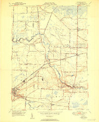 Akron New York Historical topographic map, 1:24000 scale, 7.5 X 7.5 Minute, Year 1951