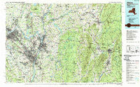 Albany New York Historical topographic map, 1:100000 scale, 30 X 60 Minute, Year 1989
