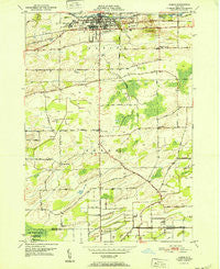 Albion New York Historical topographic map, 1:24000 scale, 7.5 X 7.5 Minute, Year 1952