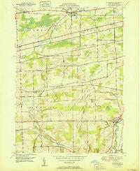 Alexander New York Historical topographic map, 1:24000 scale, 7.5 X 7.5 Minute, Year 1951