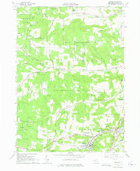 Alfred New York Historical topographic map, 1:24000 scale, 7.5 X 7.5 Minute, Year 1964