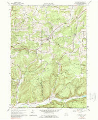 Allentown New York Historical topographic map, 1:24000 scale, 7.5 X 7.5 Minute, Year 1965