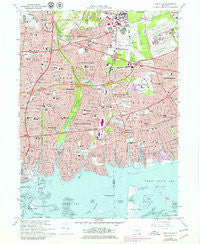 Amityville New York Historical topographic map, 1:24000 scale, 7.5 X 7.5 Minute, Year 1969