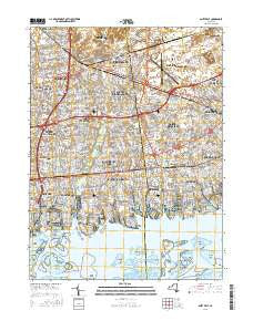 Amityville New York Current topographic map, 1:24000 scale, 7.5 X 7.5 Minute, Year 2016