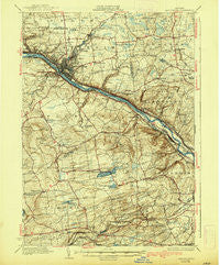 Amsterdam New York Historical topographic map, 1:62500 scale, 15 X 15 Minute, Year 1931