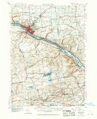Amsterdam New York Historical topographic map, 1:62500 scale, 15 X 15 Minute, Year 1947