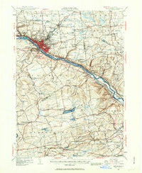 Amsterdam New York Historical topographic map, 1:62500 scale, 15 X 15 Minute, Year 1947