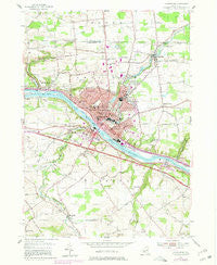 Amsterdam New York Historical topographic map, 1:24000 scale, 7.5 X 7.5 Minute, Year 1954