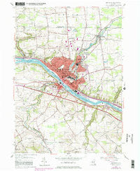 Amsterdam New York Historical topographic map, 1:24000 scale, 7.5 X 7.5 Minute, Year 1954