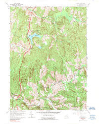 Ancram New York Historical topographic map, 1:24000 scale, 7.5 X 7.5 Minute, Year 1960