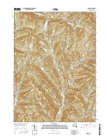 Andes New York Current topographic map, 1:24000 scale, 7.5 X 7.5 Minute, Year 2016