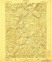 Angelica New York Historical topographic map, 1:62500 scale, 15 X 15 Minute, Year 1906
