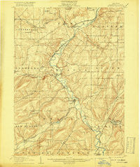 Angelica New York Historical topographic map, 1:62500 scale, 15 X 15 Minute, Year 1906