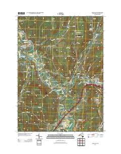 Angelica New York Historical topographic map, 1:24000 scale, 7.5 X 7.5 Minute, Year 2013