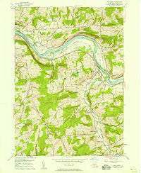Apalachin New York Historical topographic map, 1:24000 scale, 7.5 X 7.5 Minute, Year 1956