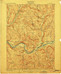 Apalachin New York Historical topographic map, 1:62500 scale, 15 X 15 Minute, Year 1904