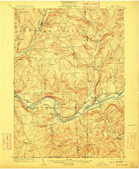 Apalachin New York Historical topographic map, 1:62500 scale, 15 X 15 Minute, Year 1904