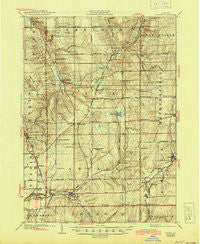 Arcade New York Historical topographic map, 1:62500 scale, 15 X 15 Minute, Year 1925